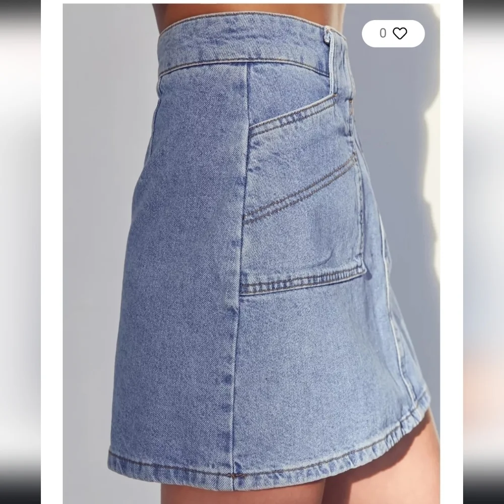 BDG Utility A-Line Denim Mini Skirt Size XS